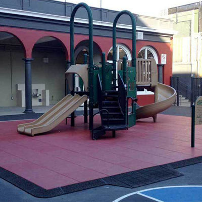 Rubber Outdoor Gym Floor Tile For Indoor Non Toxic Playground Rubber Flooring