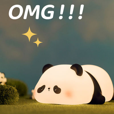 Cute Panda Night Light, Led Squishy Novelty Animal Night Lamp, 3 Level Dimmable Nursery Nightlight
