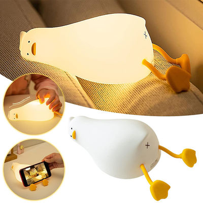 Novelty Touch Creative Silicone Duck Night Light Baby Kids Night Light Gift Lamp Night Light Room Decor Sleep