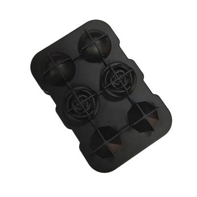 silicone rose ice mold 3 Diamond Ice Ball Maker Easy Release Large Ice Cube Form For Chilled Cocktails Whiskey Juice